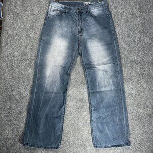 Sean John Jeans Mens 32 Medium Wash Cotton Blend Hamilton Classic Relaxed Fit